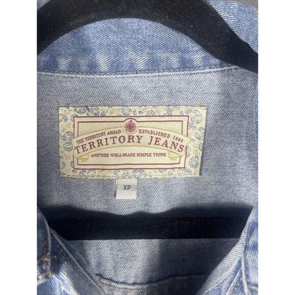 Territory Ahead Vintage Denim Blue Jean Jacket Women's Size‎ XP - Picture 3 of 7